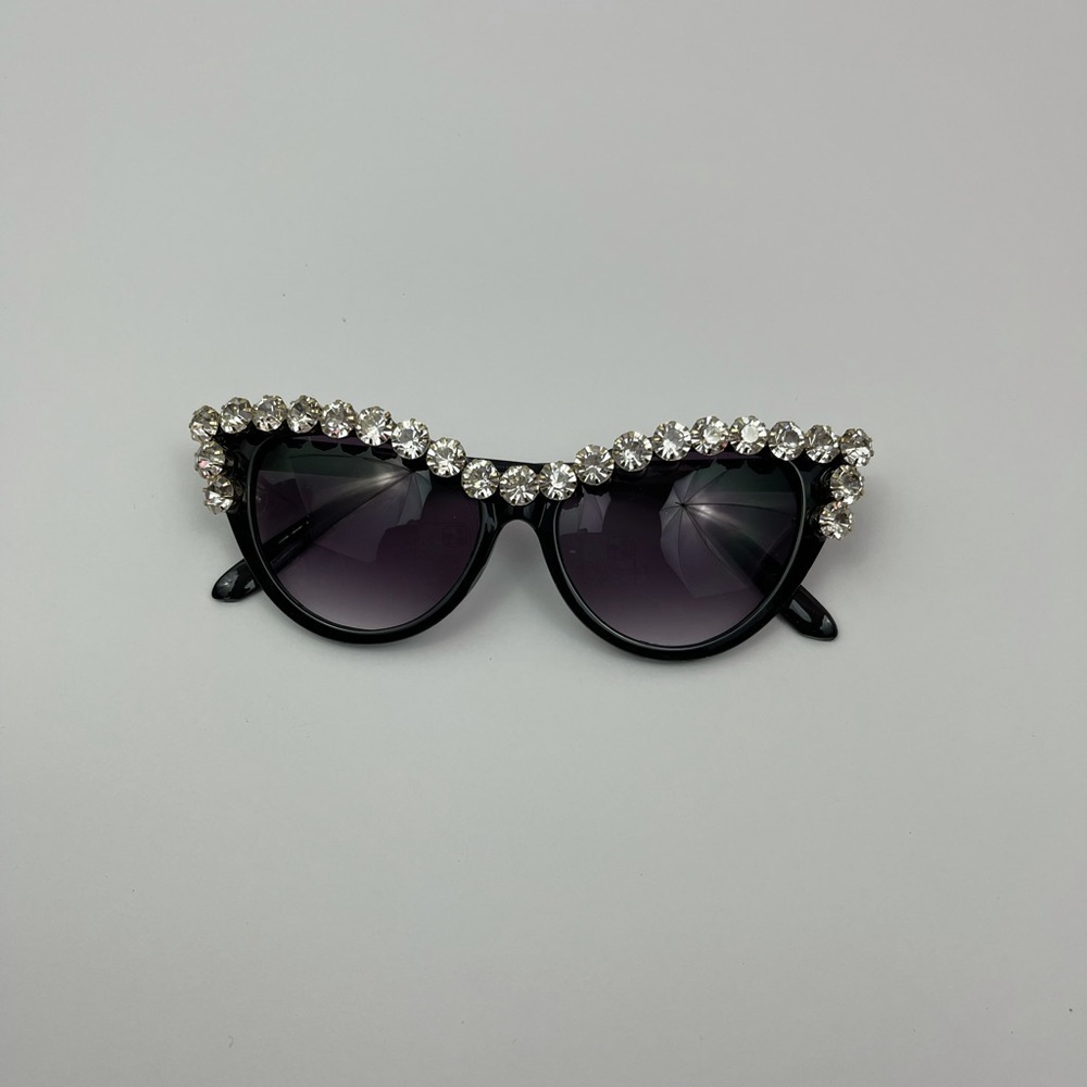 Acrylic Rhinestone Sunglasses - Picture 3 of 6